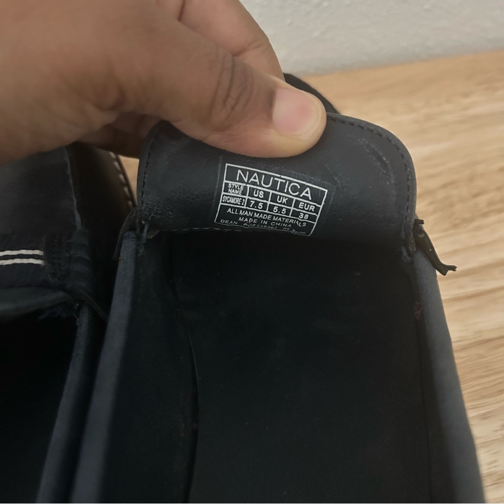 Nautica Navy and White Loafers - Picture 10 of 15